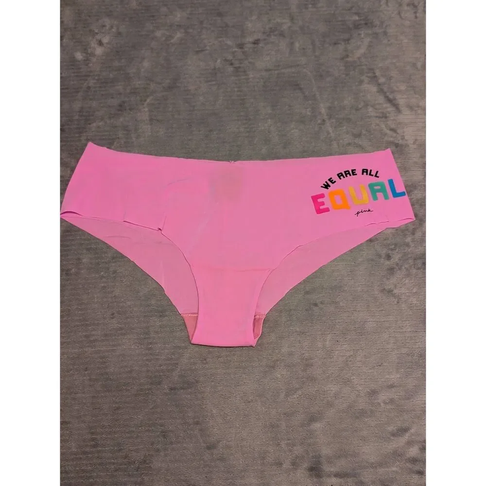 NWT Victoria's Secret Pink Size XXL Lace Edge Cheeky Panty We Are All Equal